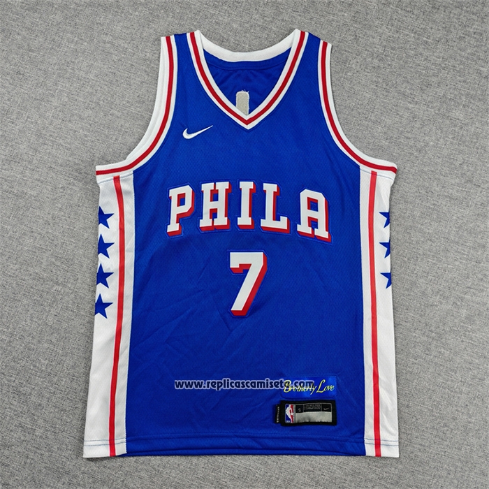 Camiseta Nino Philadelphia 76ers Jaylen Brown NO 7 Icon 2025-26 Azul